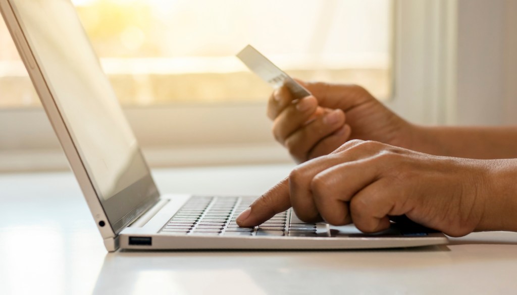 Illustration of an online money transfer process on a mobile device