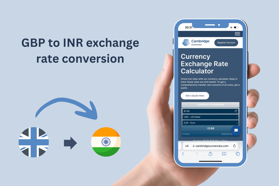 GBP to INR exchange rate conversion.