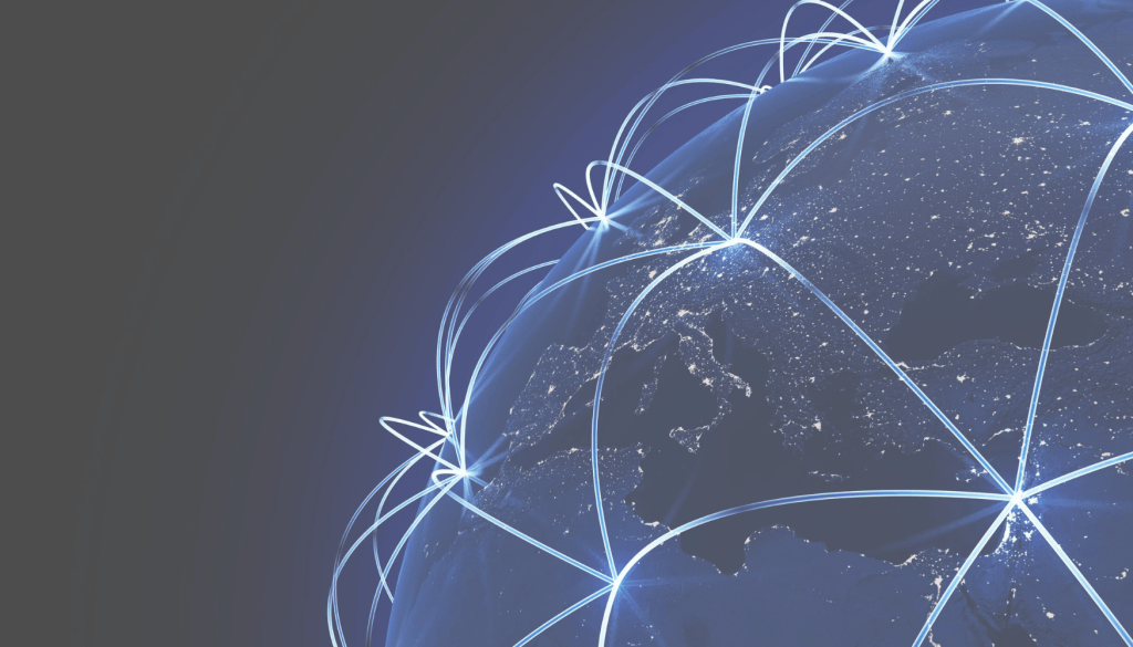 Global money transfer from the UK to another country.