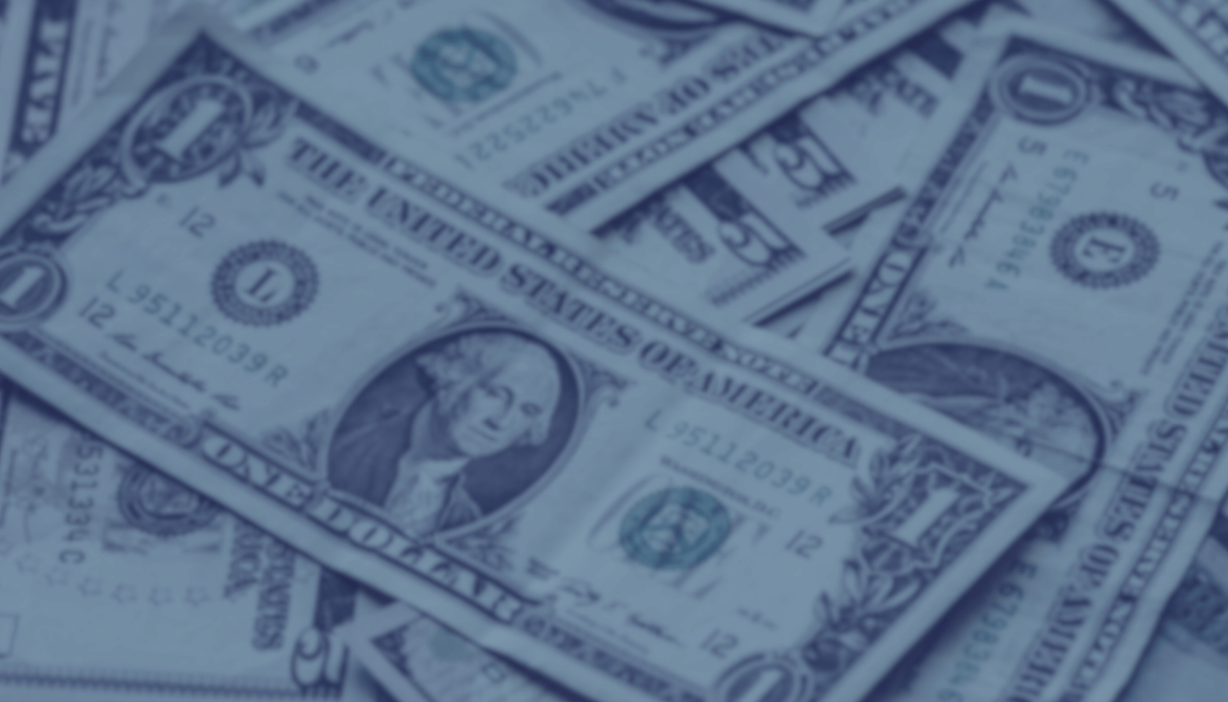 Background image featuring US dollar bills, showing the wise money transfer option using USD.