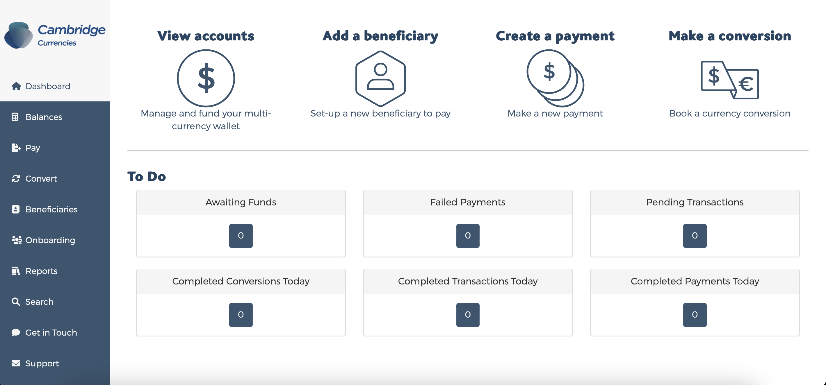 Graphic of a computer screen showing an online money transfer service interface